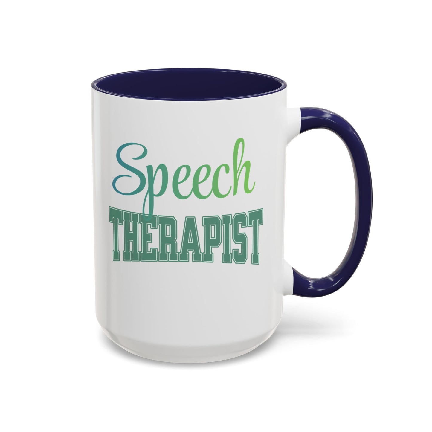 Speech Therapist Ceramic Coffee Mug ,15oz Healthcare Worker Mug, 15oz Iced Coffee Cup - Pepper Rose Prints