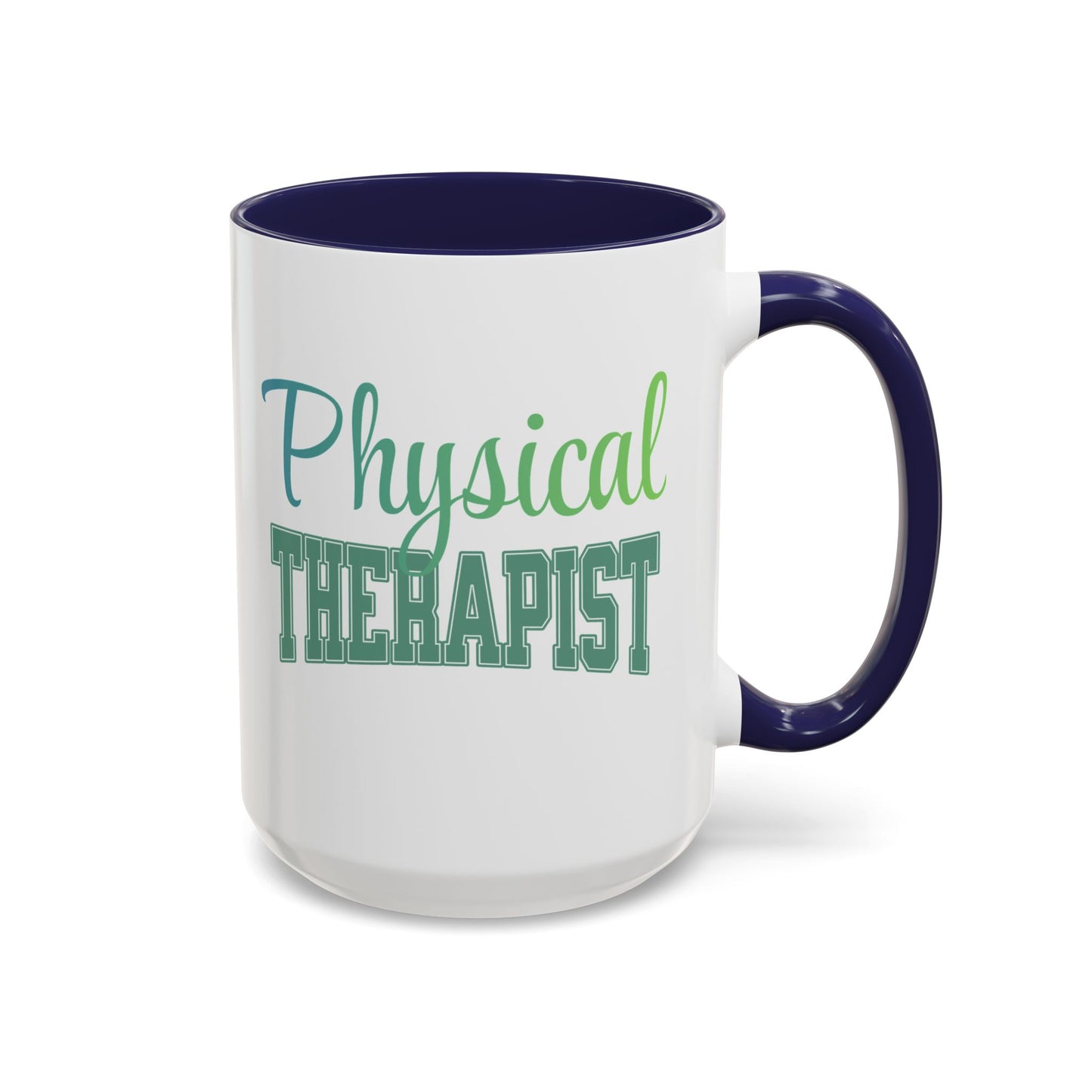 Physical Therapist Ceramic Coffee Mug ,15oz Healthcare Worker Mug, 15oz Iced Coffee Cup - Pepper Rose Prints