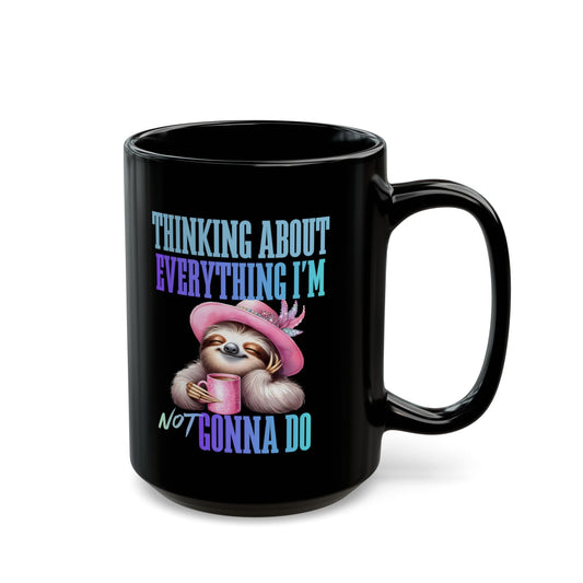 Funny Sarcastic Sloth Design Mug, Cute Animal Lover Gift, Coffee Lover Gift - Pepper Rose Prints