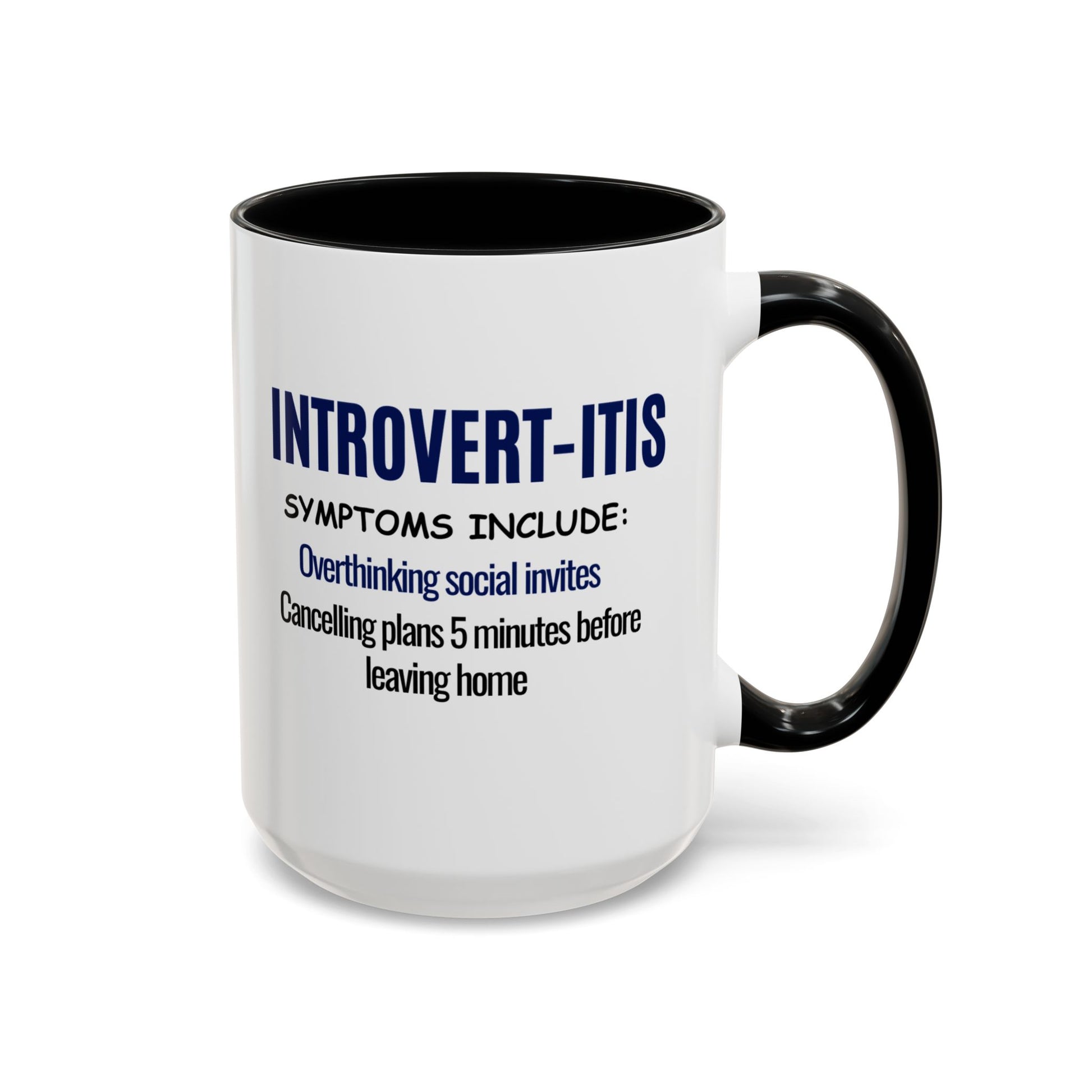 Funny Introvert Health Diagnosis Coffee Mug, Coffee Lover Gift - Pepper Rose Prints