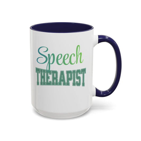 Speech Therapist Ceramic Coffee Mug ,15oz Healthcare Worker Mug, 15oz Iced Coffee Cup - Pepper Rose Prints