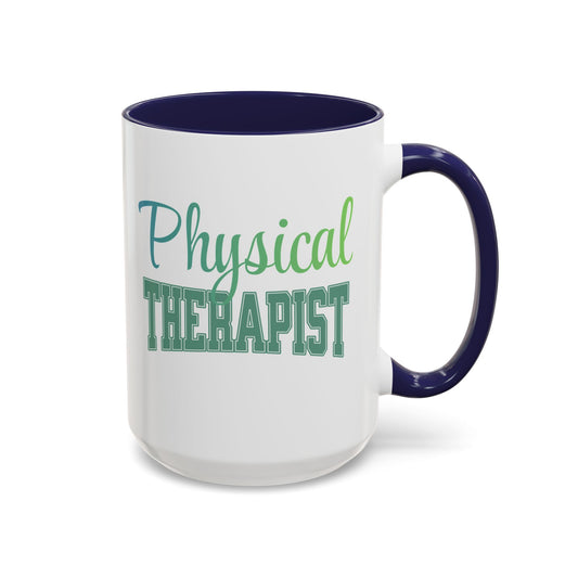 Physical Therapist Ceramic Coffee Mug ,15oz Healthcare Worker Mug, 15oz Iced Coffee Cup - Pepper Rose Prints