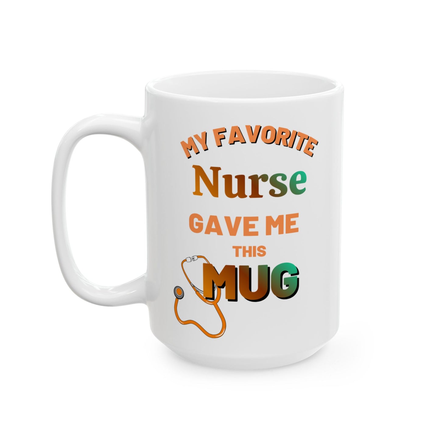 Nurse Coffee Mug, Iced Coffee 15 oz Ceramic Mug - Pepper Rose Prints