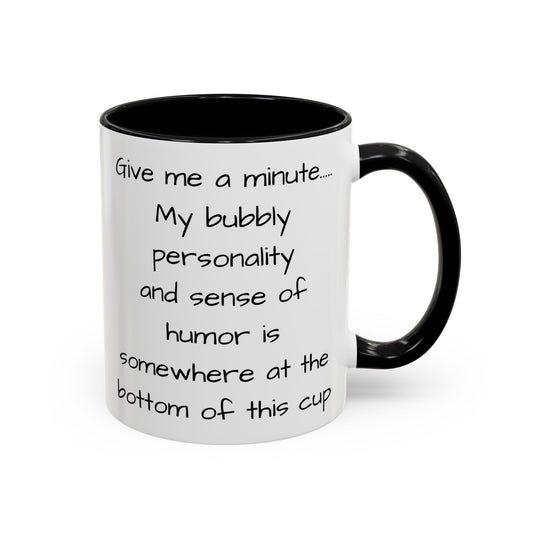 Sarcastic Black and White Accent Coffee Mug, 11oz - Pepper Rose Prints