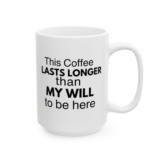 Funny Sarcastic Saying Ceramic Coffee Mug, Remote worker, Coworker gift
