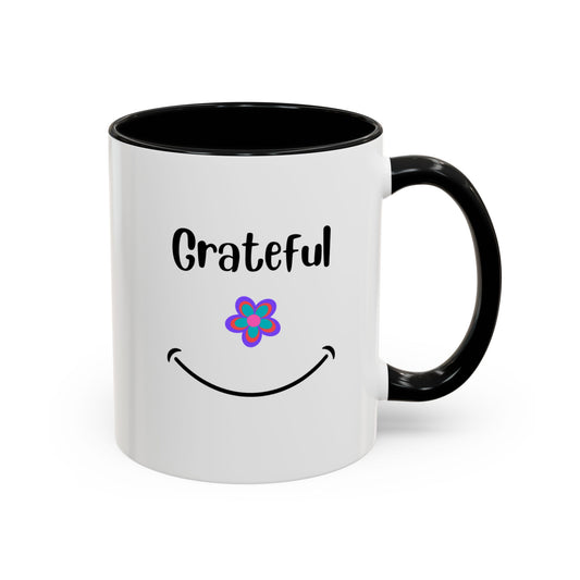 Simply Grateful Ceramic Coffee Mug, 11oz - Pepper Rose Prints