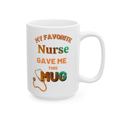 Nurse Coffee Mug, Iced Coffee 15 oz Ceramic Mug - Pepper Rose Prints