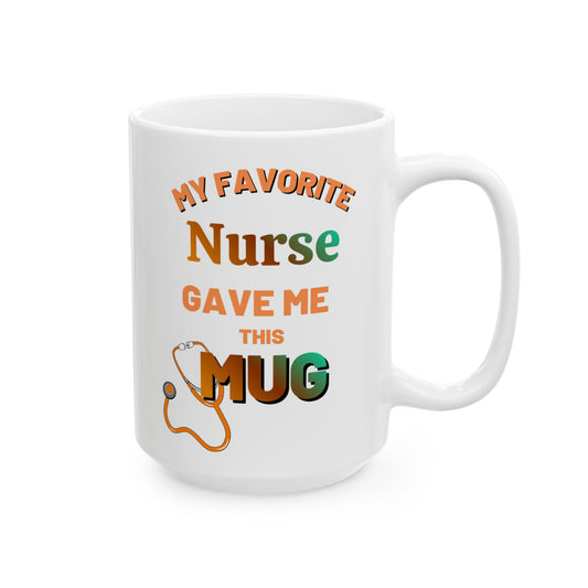 Nurse Coffee Mug, Iced Coffee 15 oz Ceramic Mug - Pepper Rose Prints