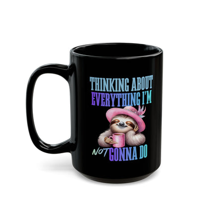 Funny Sarcastic Sloth Design Mug, Cute Animal Lover Gift, Coffee Lover Gift - Pepper Rose Prints