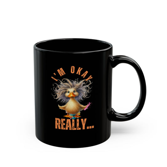 Anxious Anxiety Duck Coffee Mug - Pepper Rose Prints