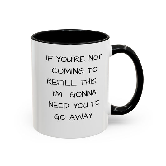 Funny Black and White Accent Coffee Mug - Pepper Rose Prints