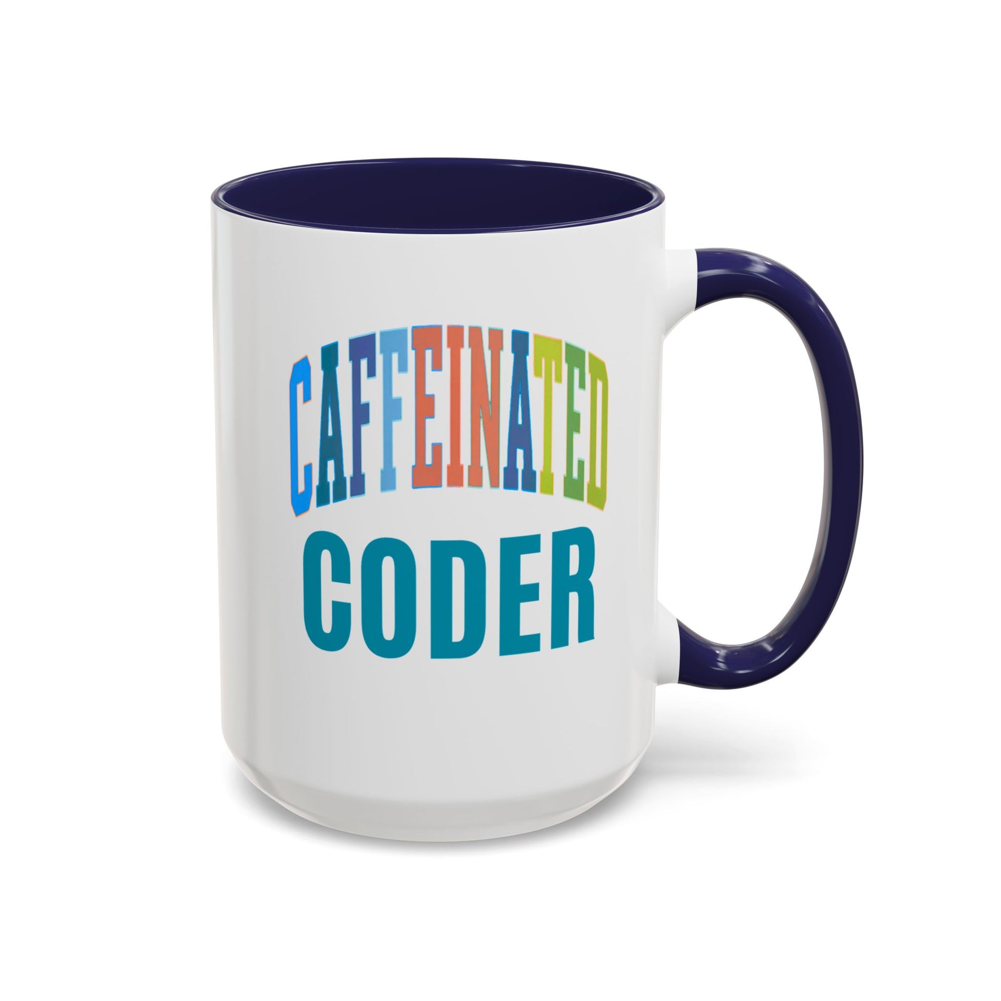 Caffeinated Coder Ceramic Coffee Mug for Medical Coders, Healthcare Gift - Pepper Rose Prints