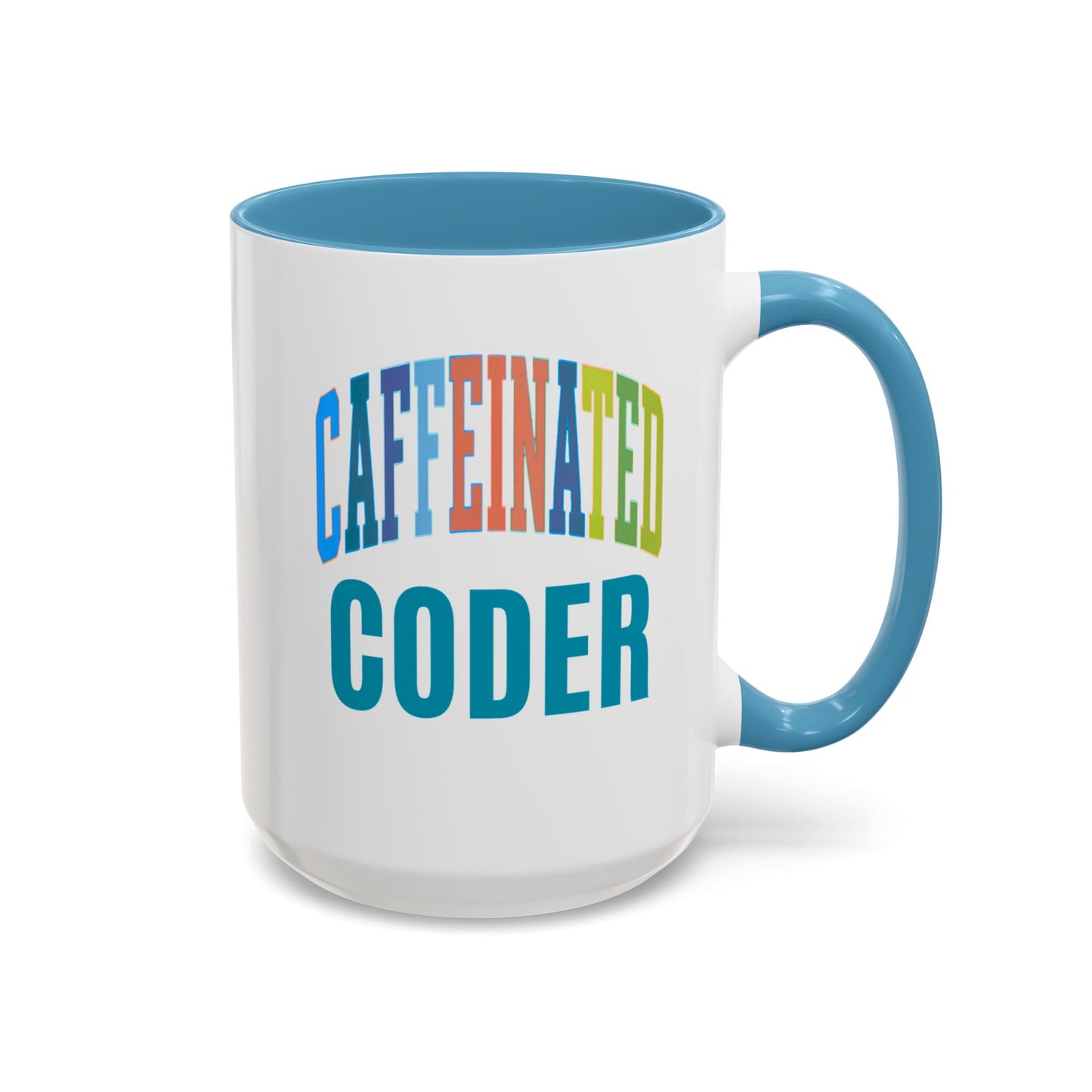 Caffeinated Coder Ceramic Coffee Mug for Medical Coders, Healthcare Gift - Pepper Rose Prints
