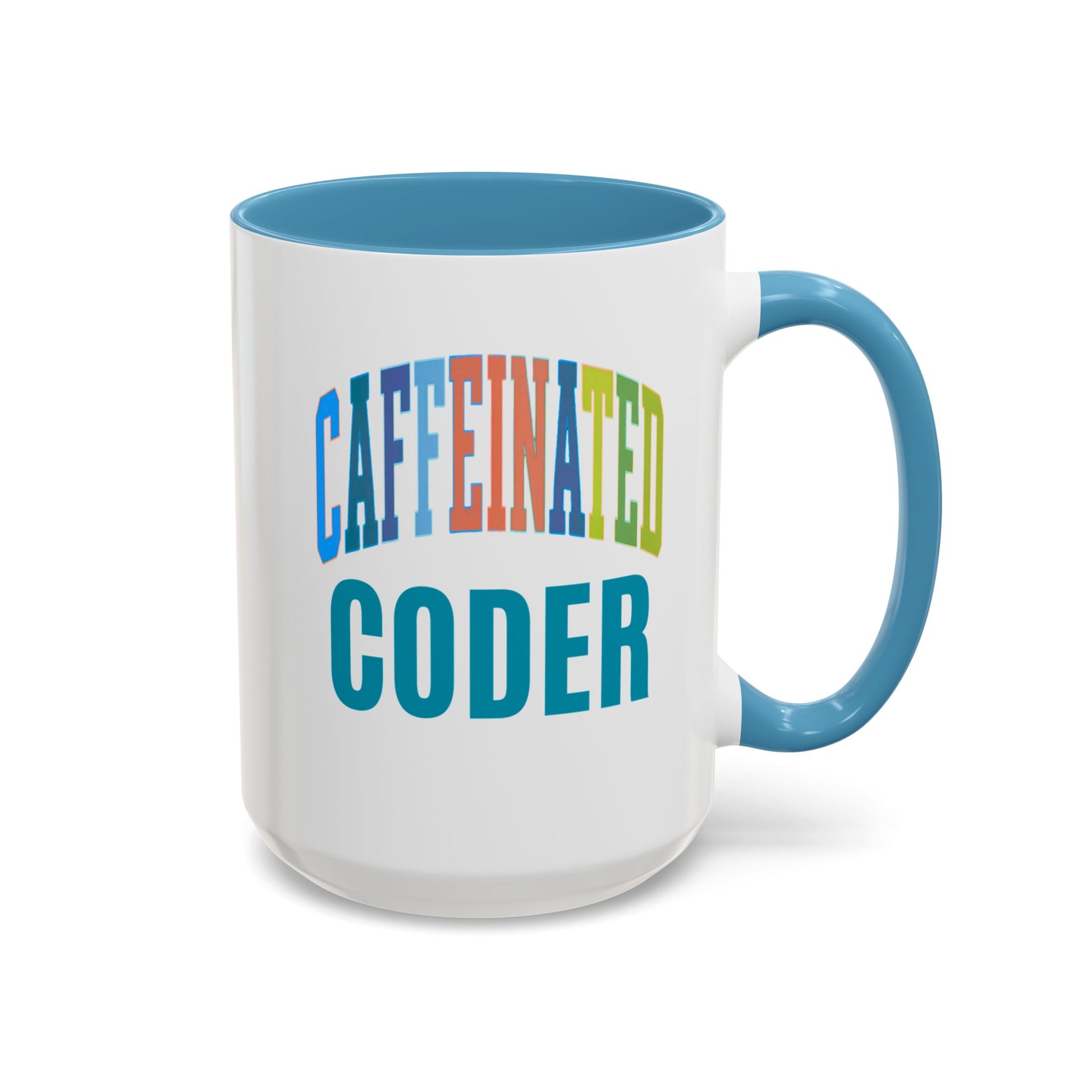 Caffeinated Coder Ceramic Coffee Mug for Medical Coders, Healthcare Gift - Pepper Rose Prints